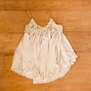 Free people Flower Tank Top Rare